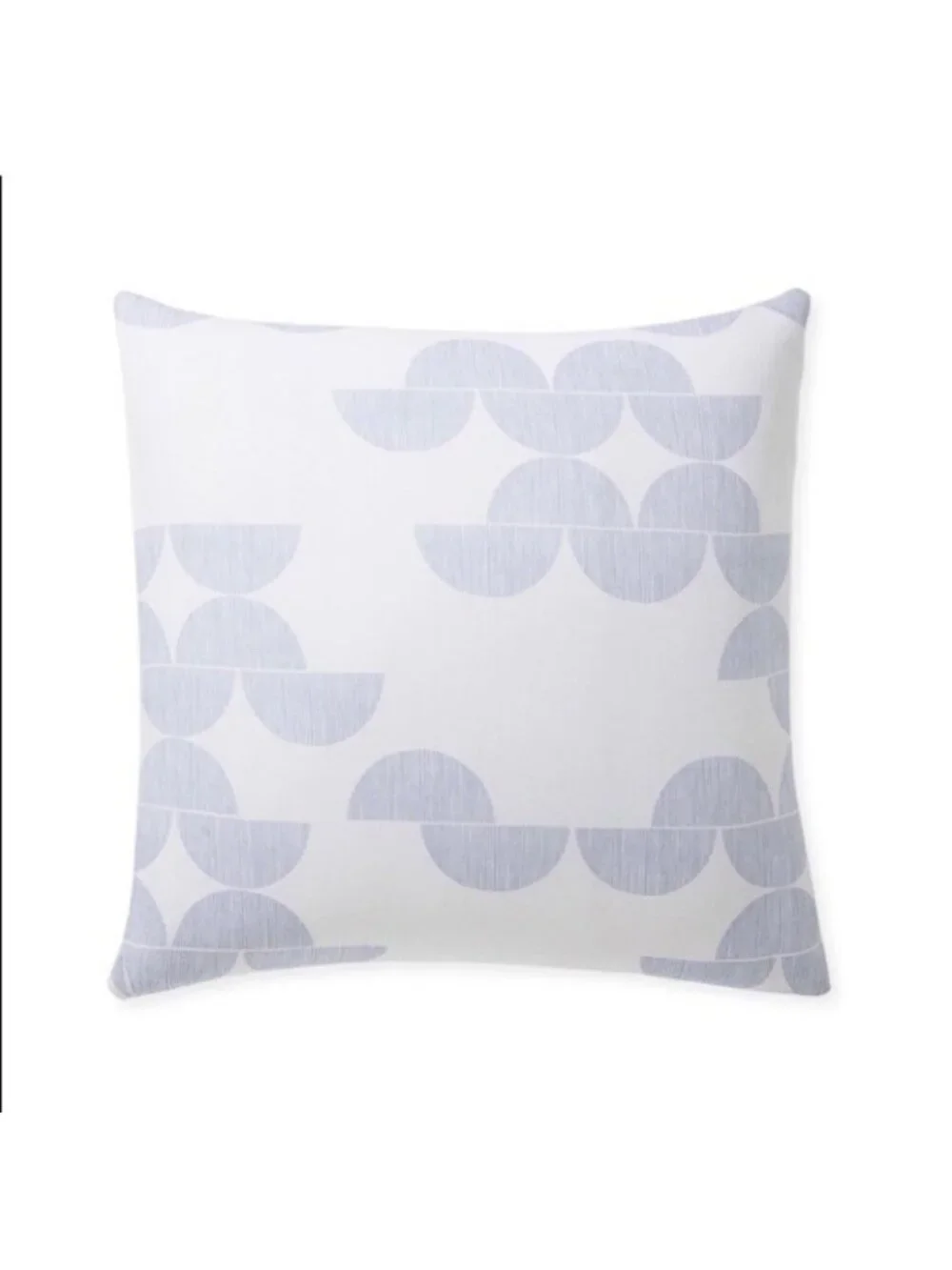 NEW Serena & Lily Seaport Euro Pillow Sham-Harbor Blue/White